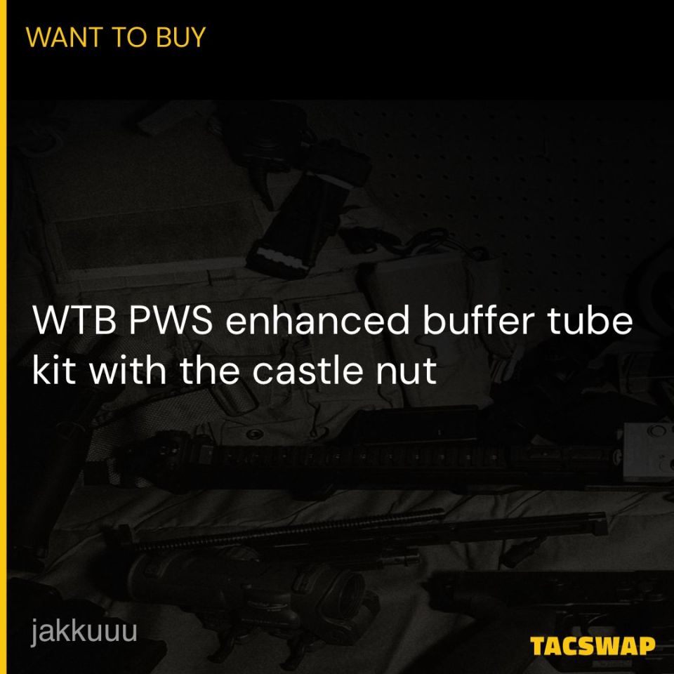 Image 1 - PWS Enhanced buffer tube kit