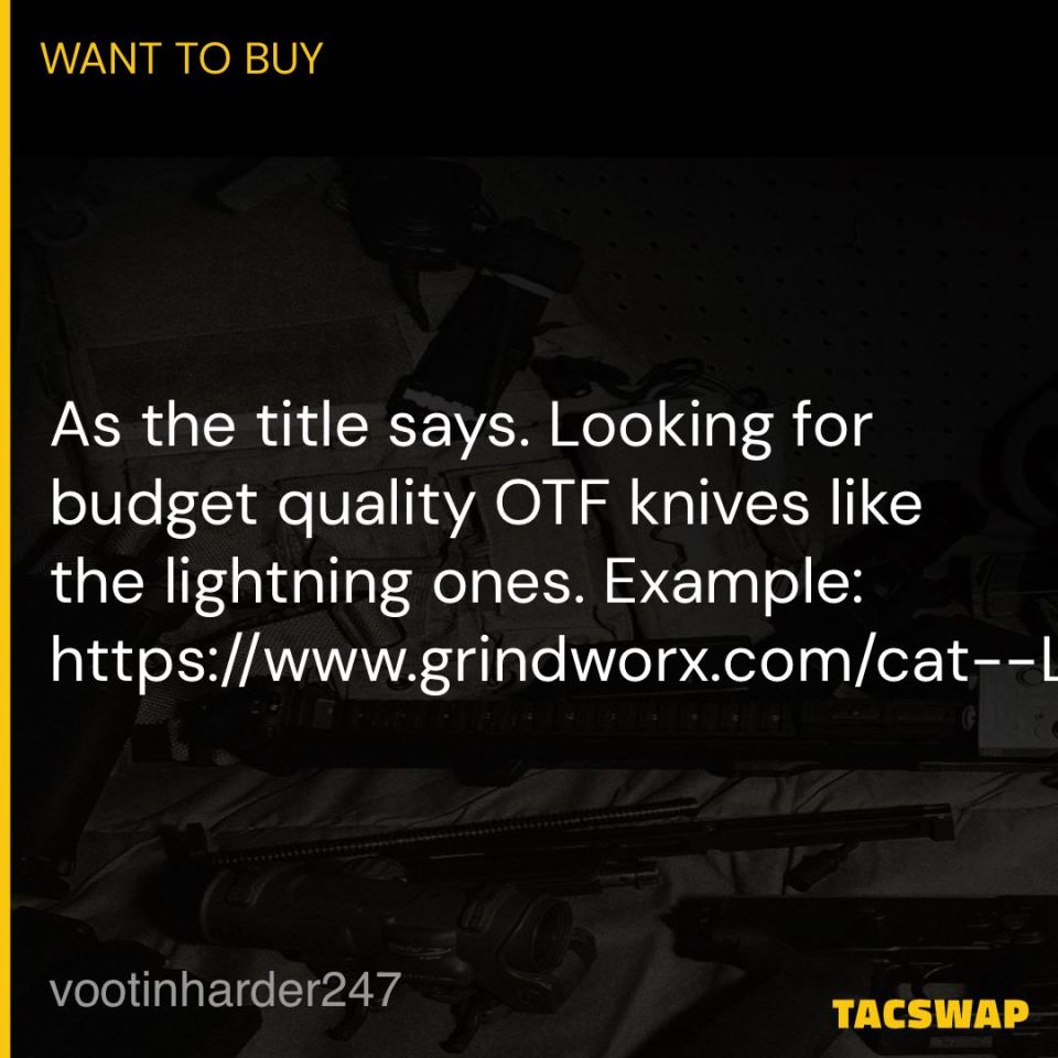 Image 1 - WTB lightning OTF knives 