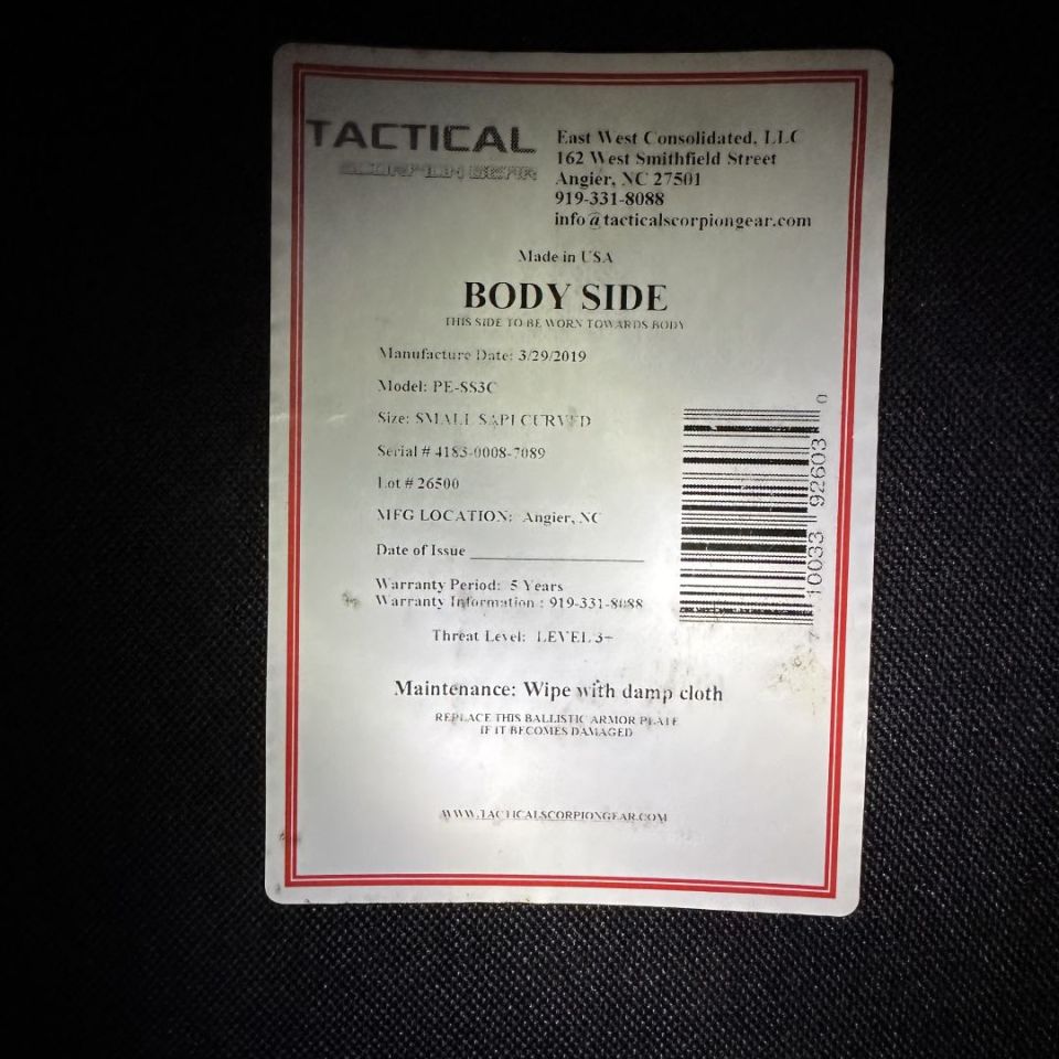 Image 2 - TSG lvl III+ PE plates