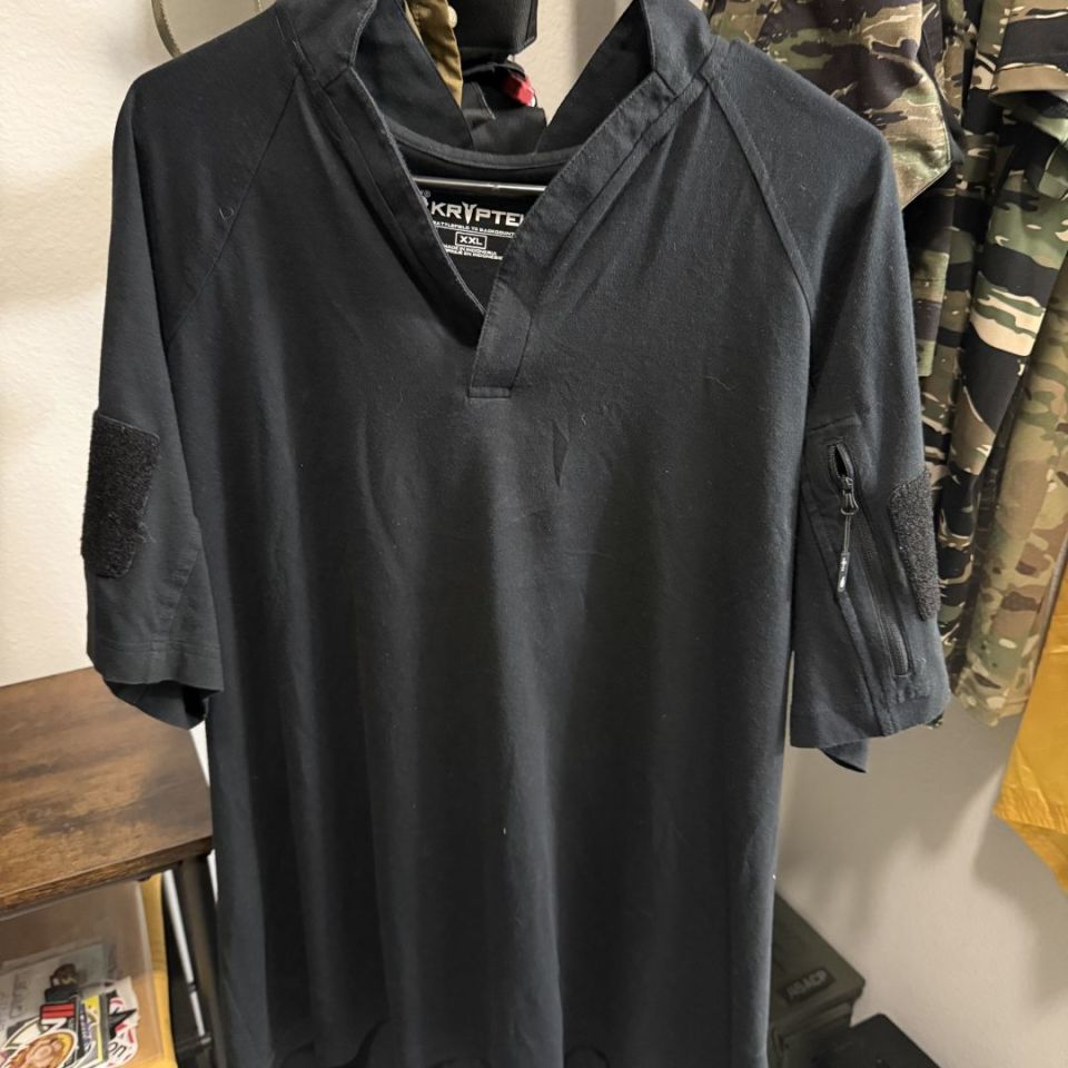 Image 1 - Kryptec Rugby shirt Black 