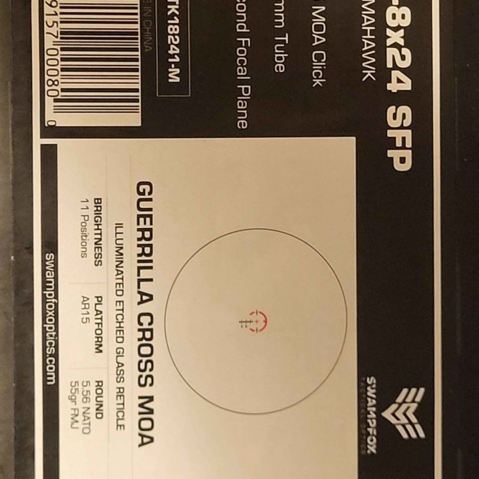 Image 1 - Swampfox Tomahawk LPVO 1-8