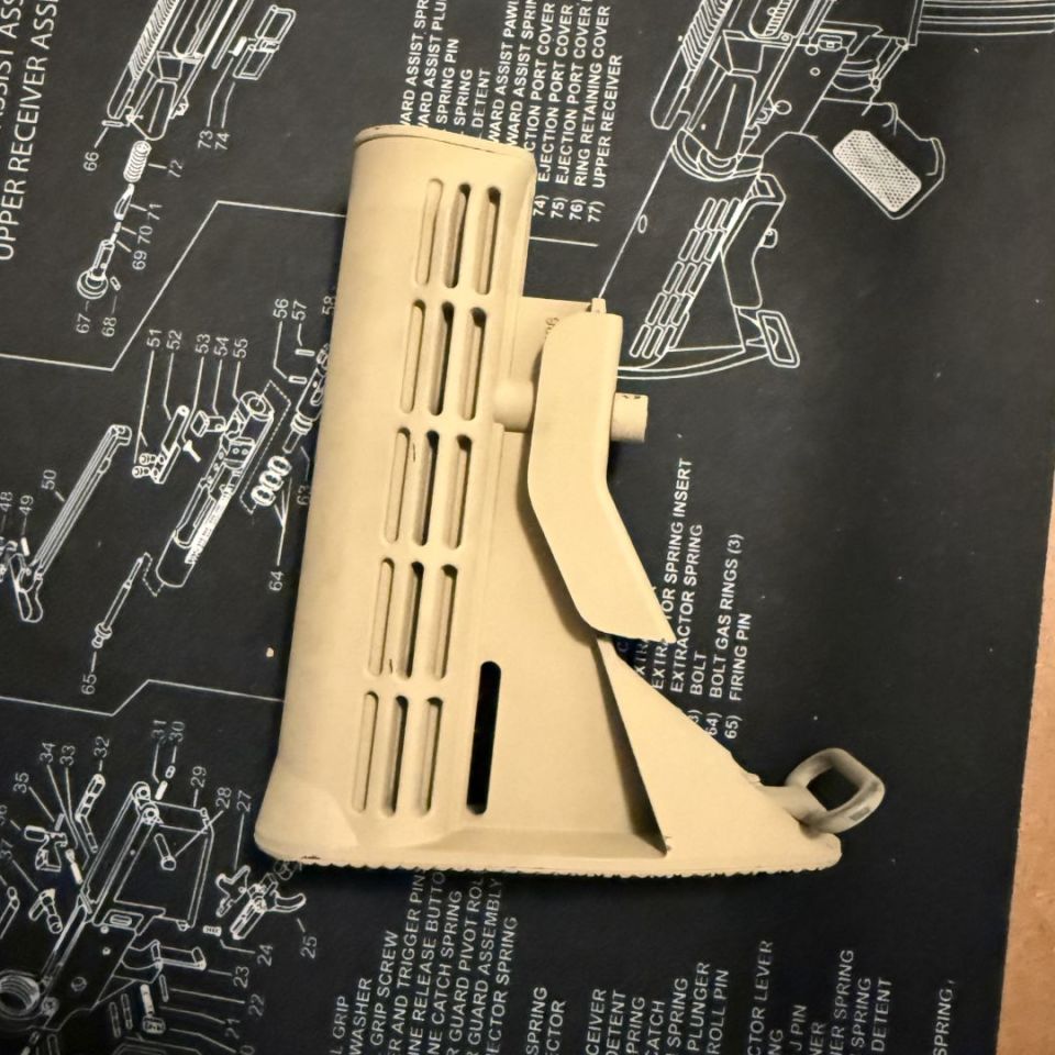 Image 2 - Colt M4 waffle stock cage code