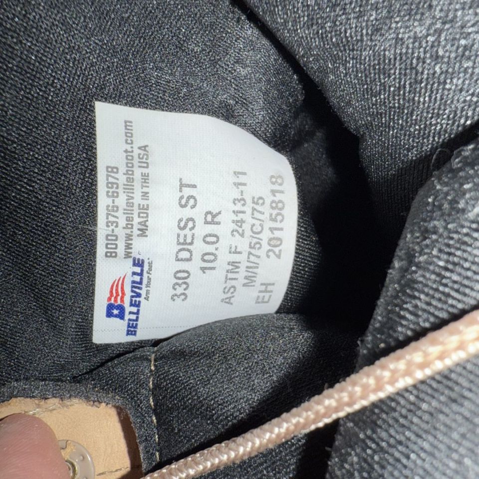 Image 5 - Belleville Desert Tan Boots 10R 330 DESST