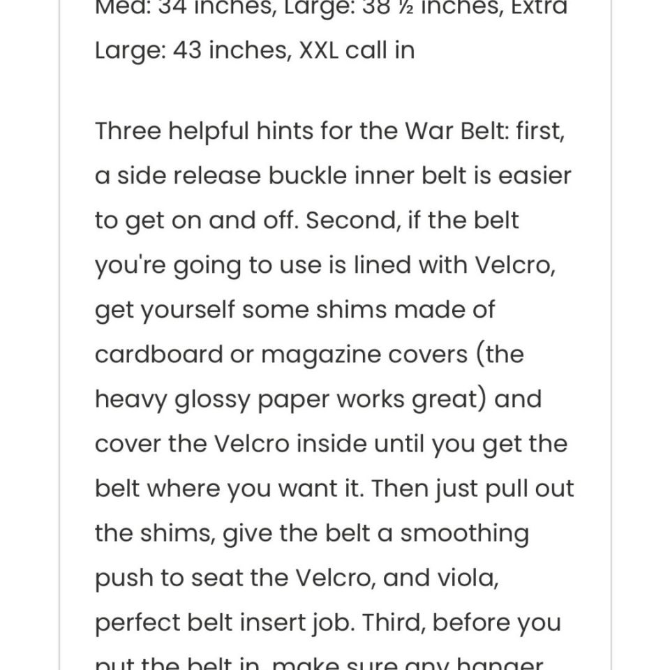 Image 5 - ATS Padded War Belt Large