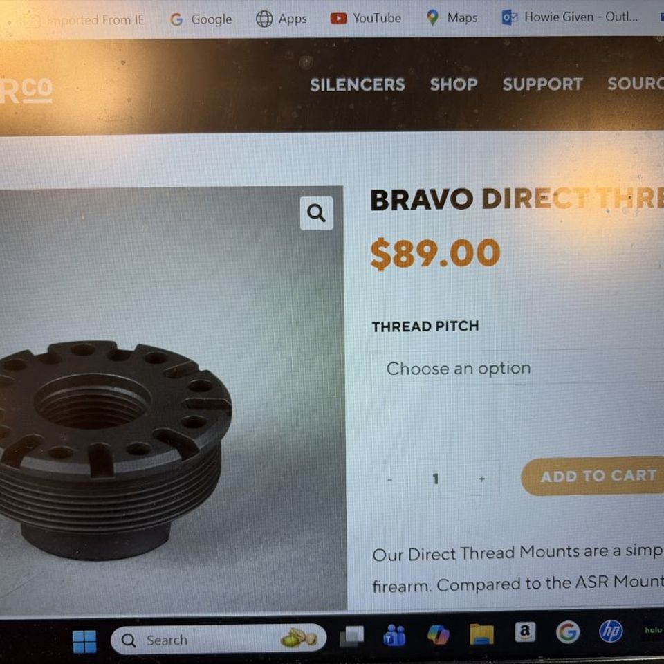 Image 3 - Bravo direct thread mount