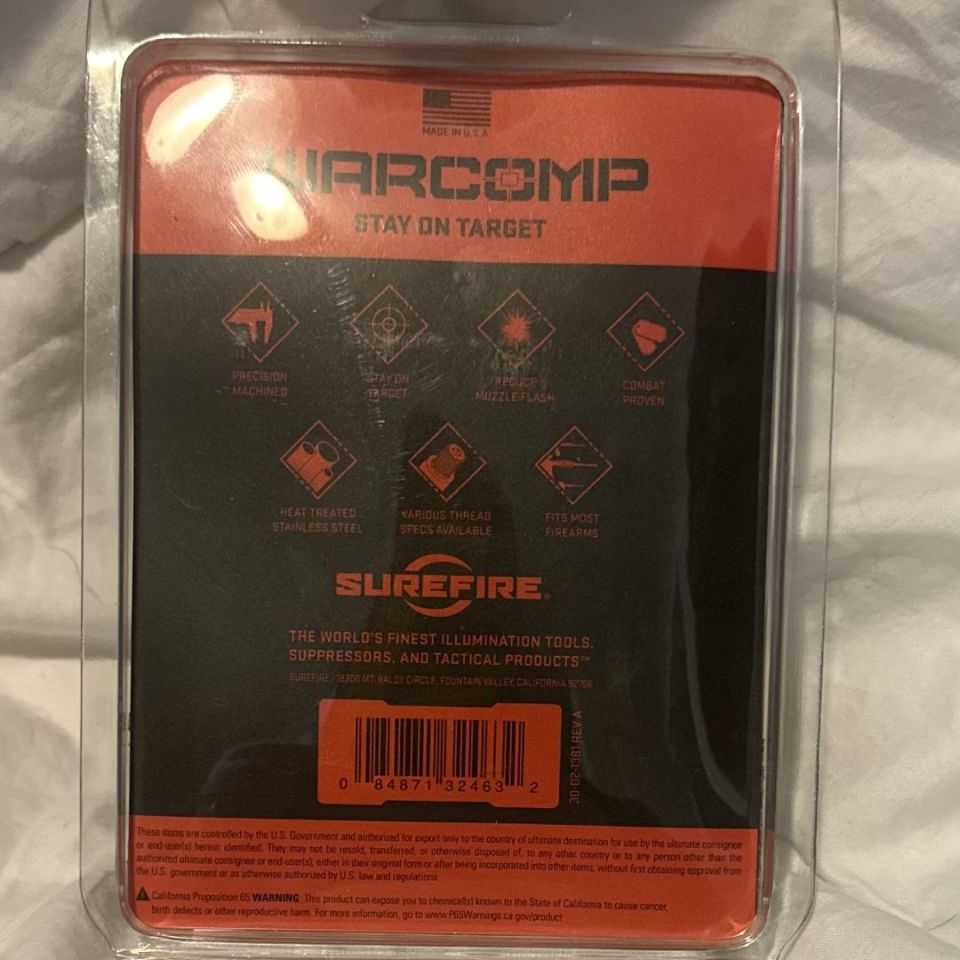 Image 2 - Surefire Warcomp 7.62 NIB 