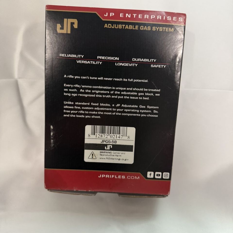 Image 2 - JP Adjustable Gas Block .750 