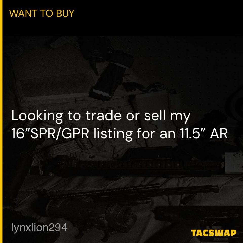 Image 1 - Trade my 16” SPR for 11.5”