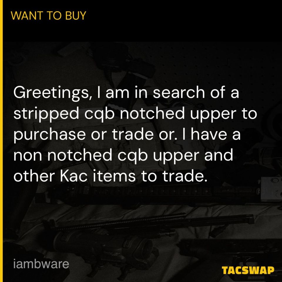 Image 1 - WTB KAC CQB notched upper