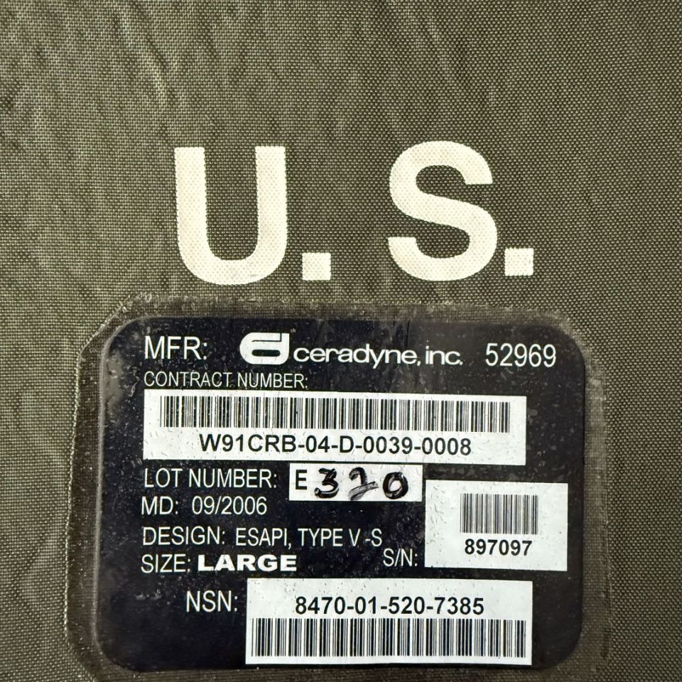 Image 2 -  USGI Ceradyne ESAPI Plates