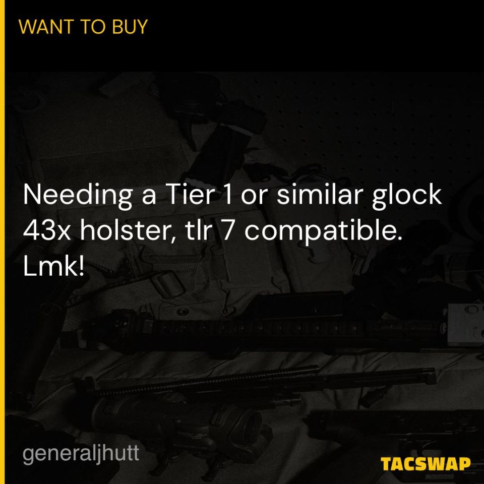 Image 1 - WTT Tier 1 Glock 43x holster