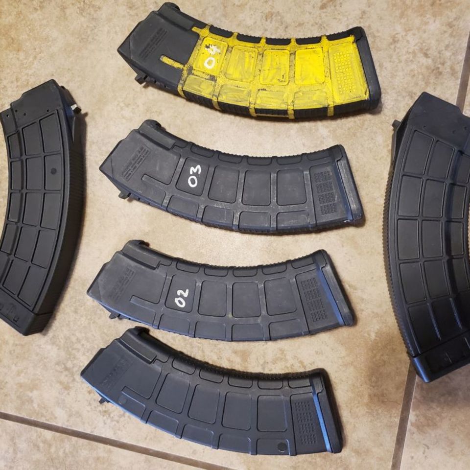 Image 1 - 6 AK47 30rd magazines 7.62x39