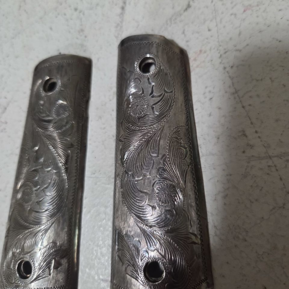 Image 2 - Sterling silver 1911 grips. 