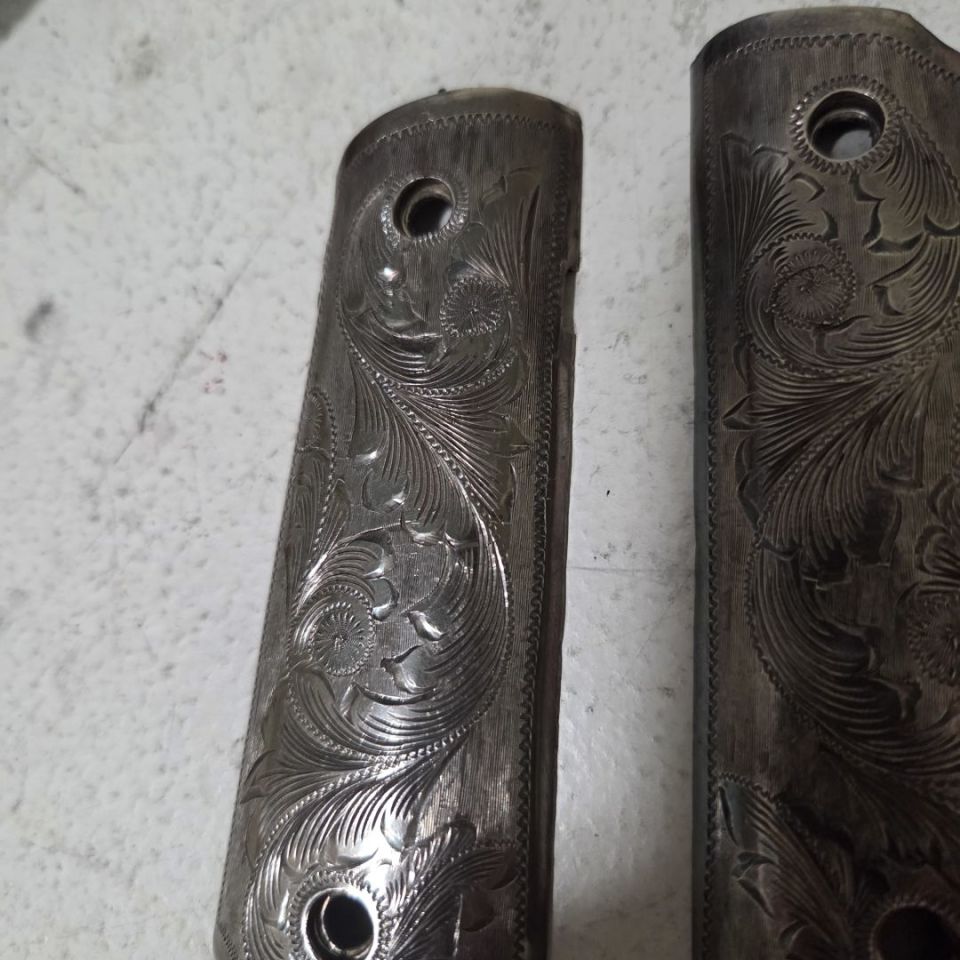 Image 3 - Sterling silver 1911 grips. 