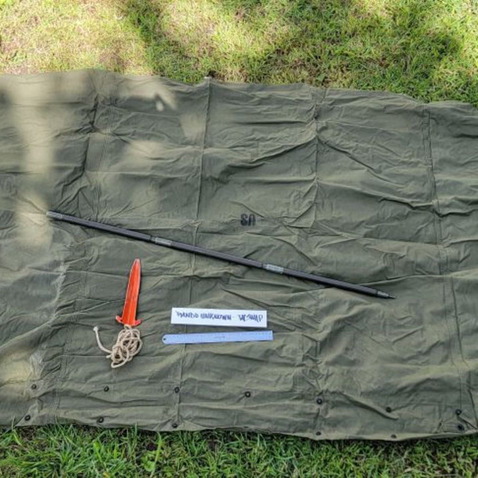 Image 4 - 1xUSGI Army Shelter Tent Half 