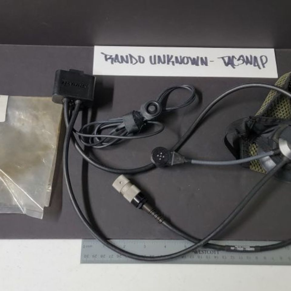 Image 1 - Harris RF Comms Headset 5 Pin