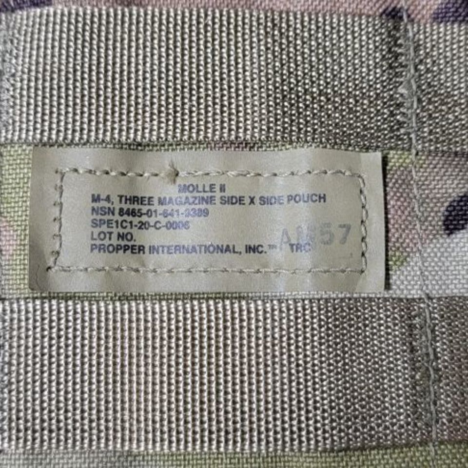 Image 3 - MOLLE 2 M4 Triple Mag SxS Pch