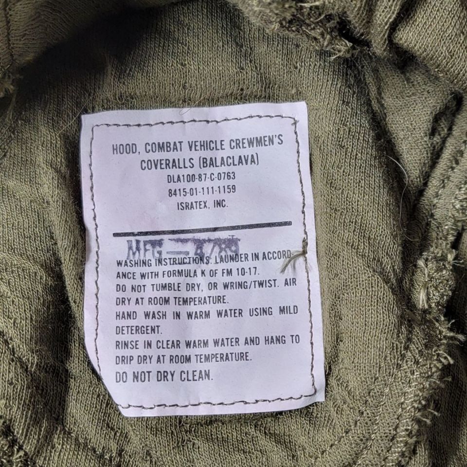 Image 3 - CVC Hood Balaclava NOS 