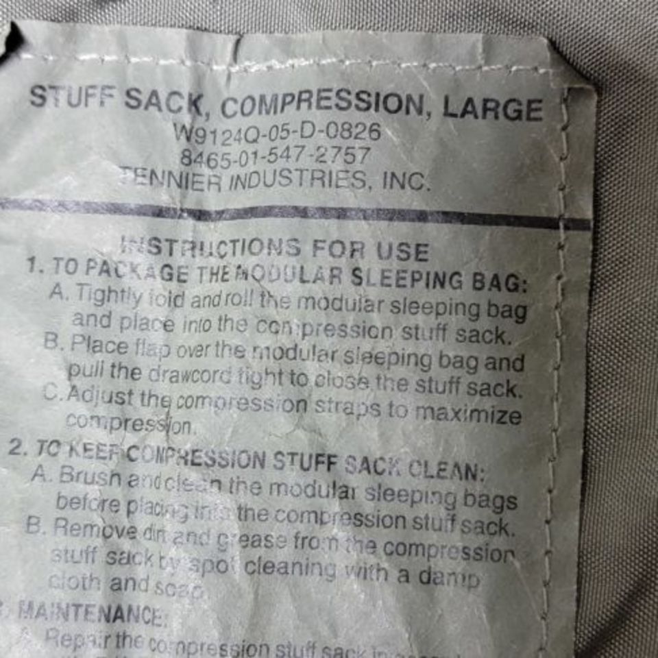 Image 3 - 1x Large Stuff Sack for MSS 