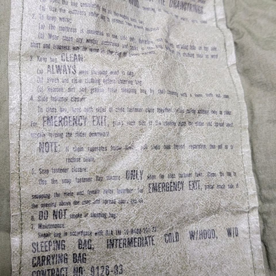 Image 4 - Mummy Cold Sleeping Bag Vntage