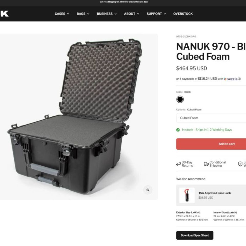 Image 7 - Nanuk 970 Large Hard Case