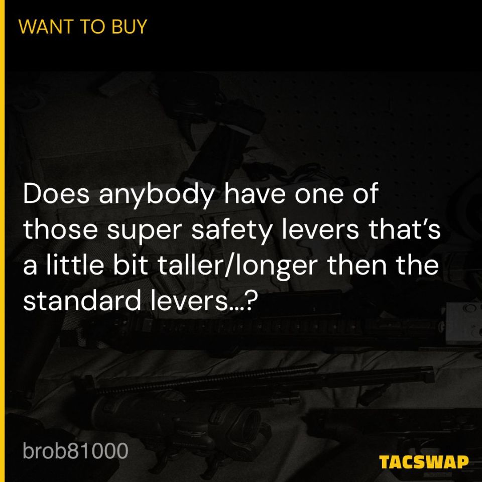 Image 1 - Super Safety Lever needed 