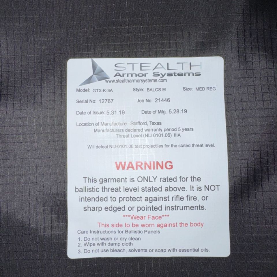 Image 2 - BALCS IIIA Soft Armor