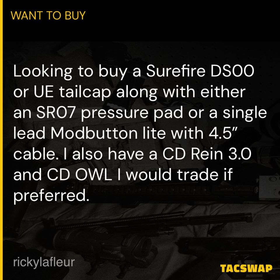 Image 1 - WTB Surefire tailcap/pad