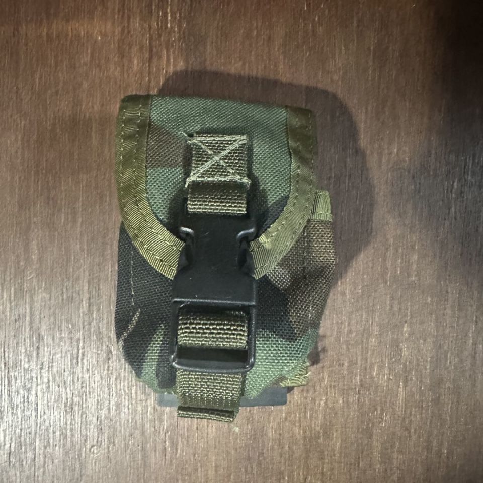 Image 1 - Woodland camo grenade pouch