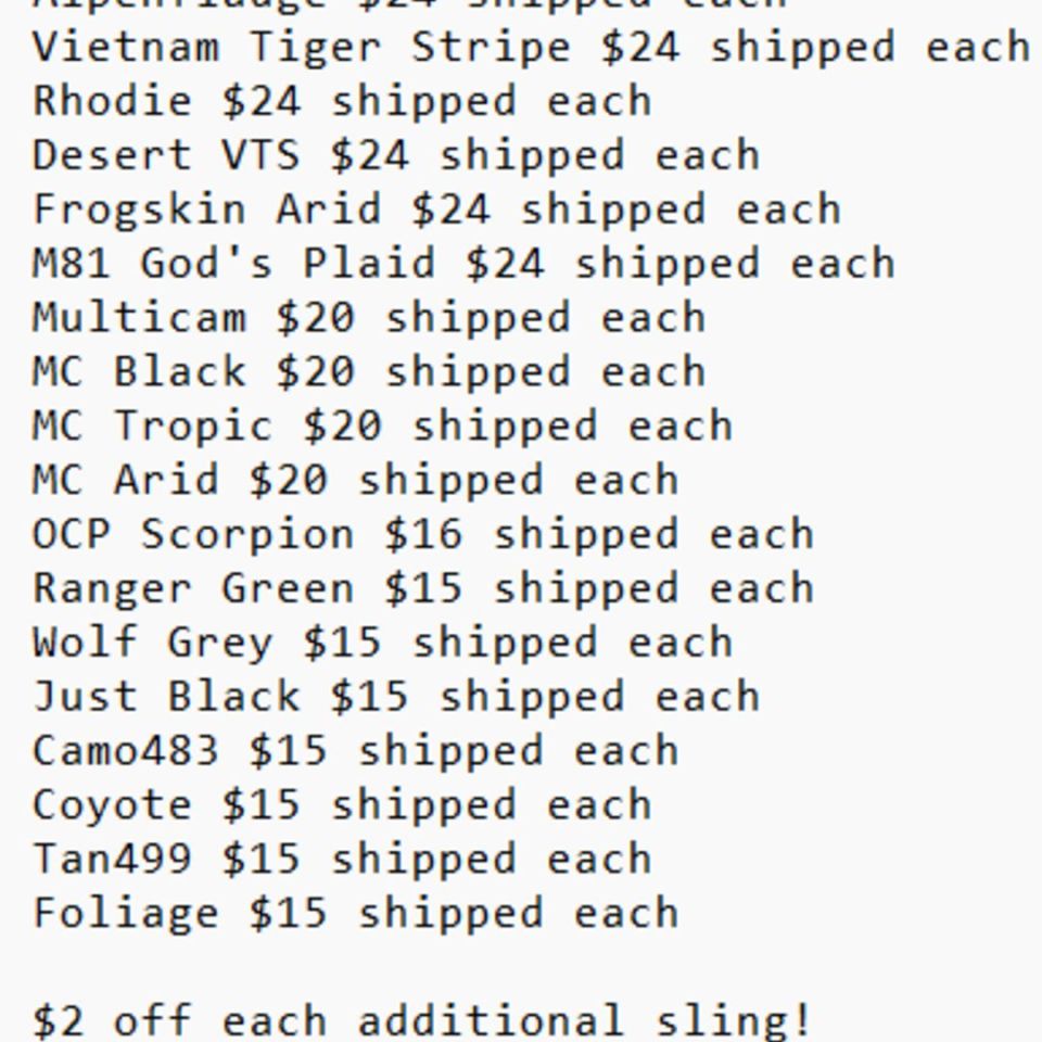 Image 2 - Handmade #basicbitchsling slings in many camos!