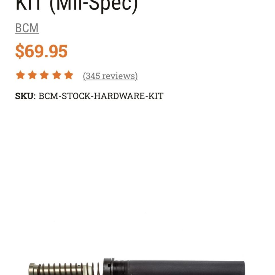 Image 2 - BCM Carbine Buffer Kit