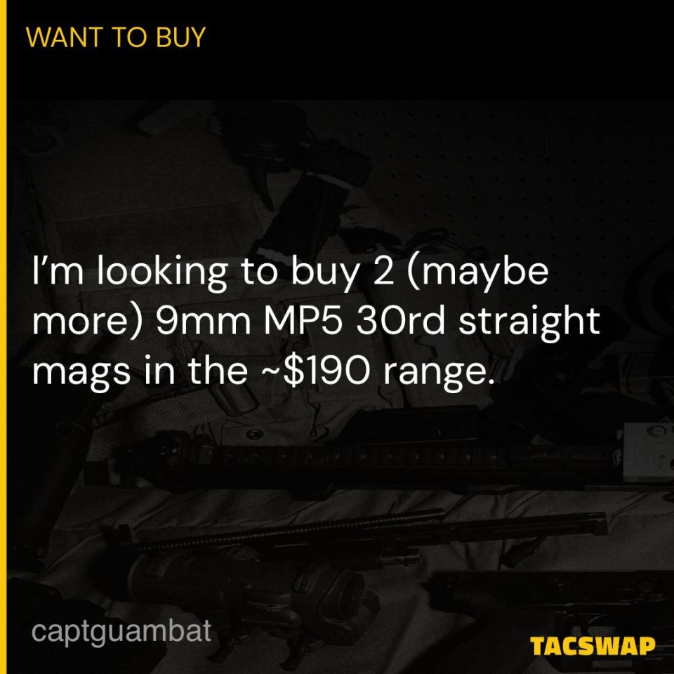 Image 1 - WTB MP5 9MM Straight Mags