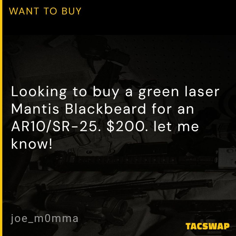 Image 1 - ISO: Mantis Blackbeard AR10 GR