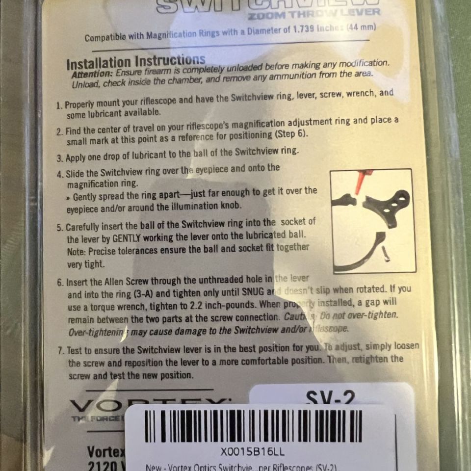 Image 2 - Vortex SV2 Throw Lever