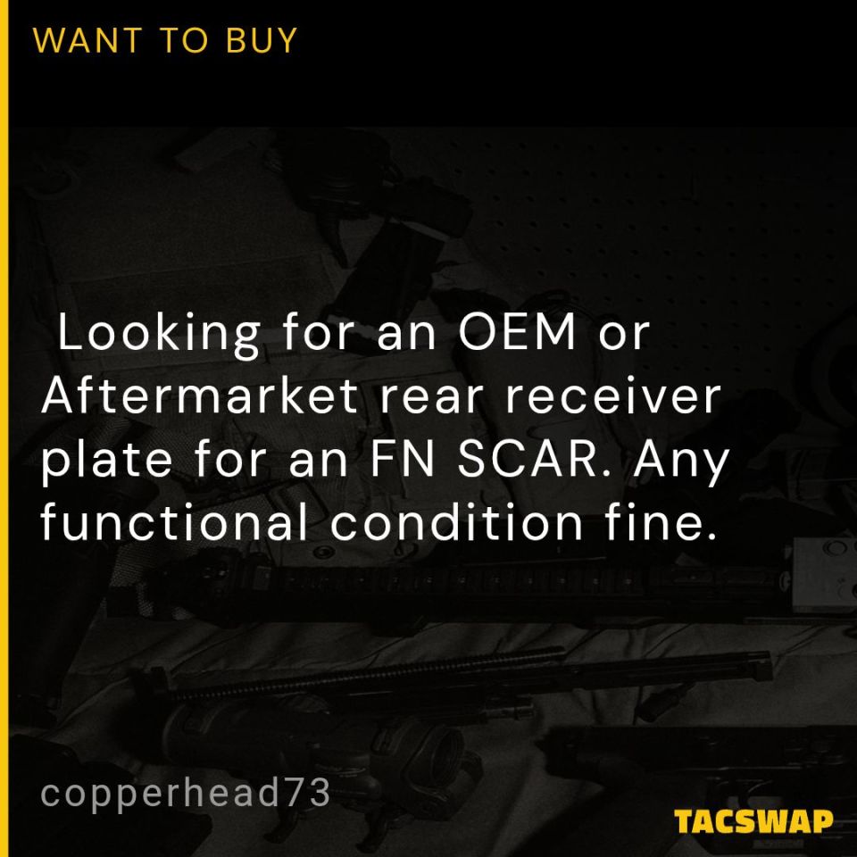 Image 1 - WTB FN SCAR Rear Plate