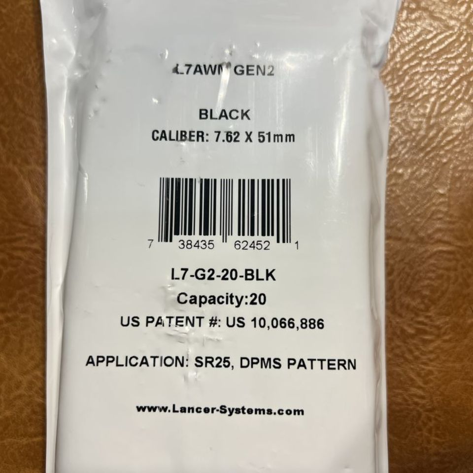 Image 2 - LANCER L7AWM GEN2 7.62 20RD BL