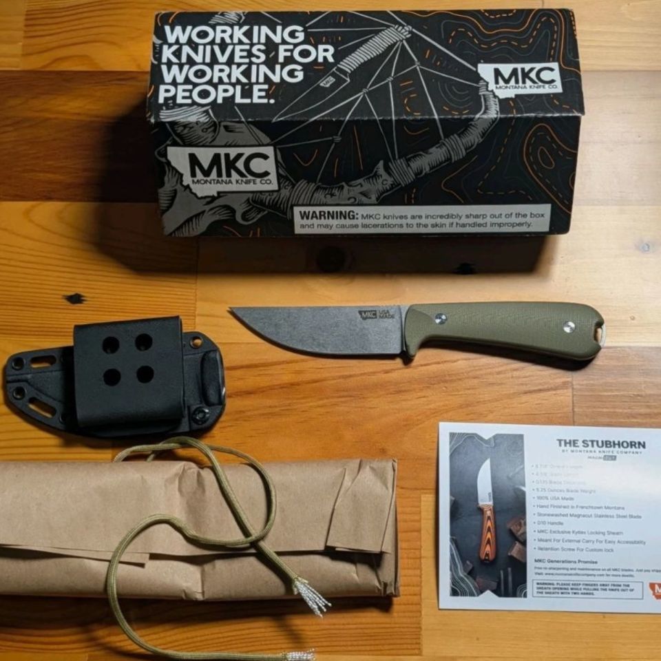 Image 1 - MKC Stubhorn Olive Green Knife