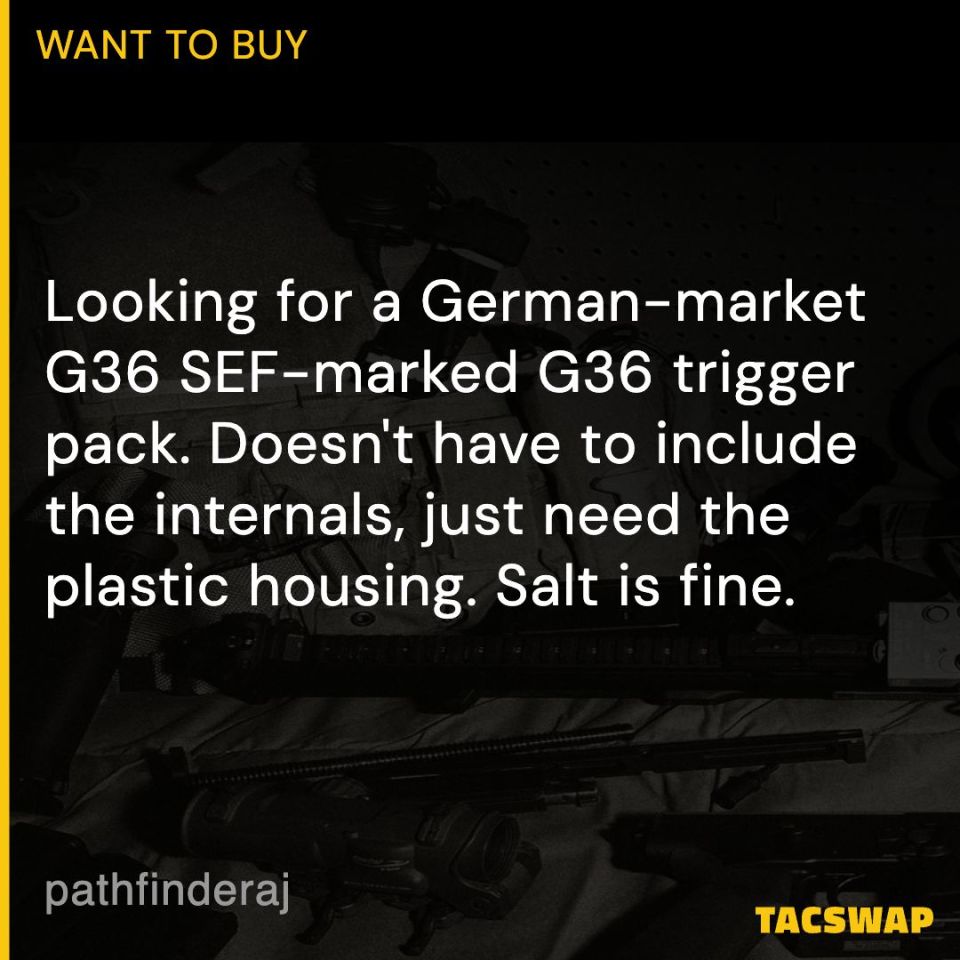 Image 1 - G36 SEF-marked trigger pack