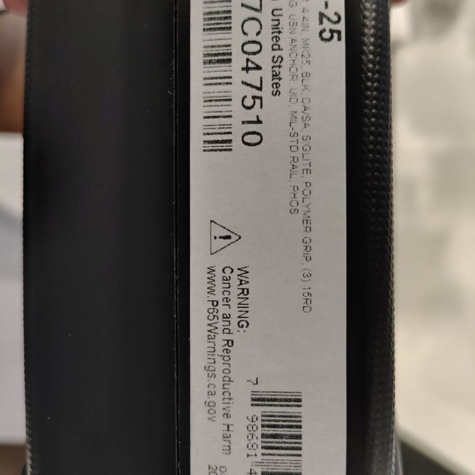 Image 1 - Sig Sauer Mk 25 UNFIRED 9mm