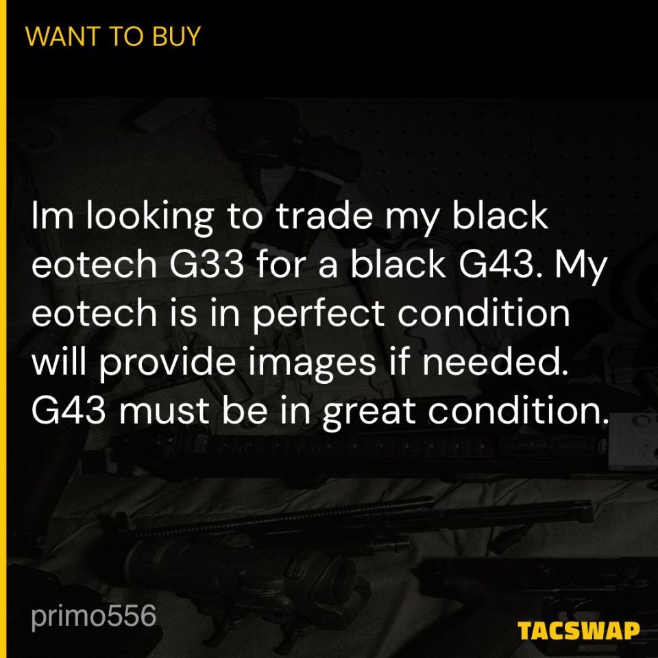 Image 1 - WTT Black Eotech G33 for G43
