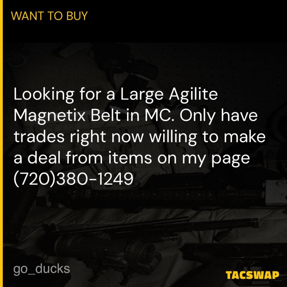 Post 3 - WTT for Agilite Magnetix Belt