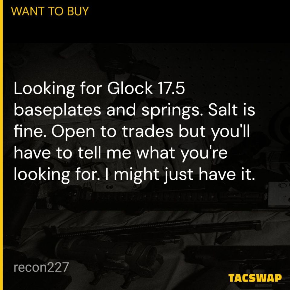 Post 1 - Glock 17.5 +5 baseplates/spr