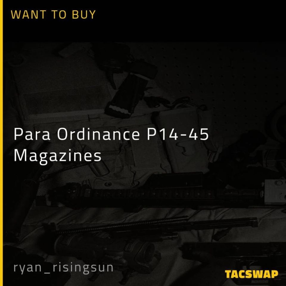 Post 1 - Para Ordinance  P14-45 Magazines