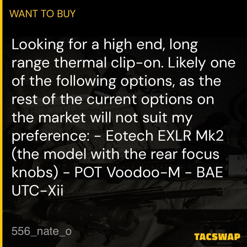 Post 3 - WTB Thermal Clip-On