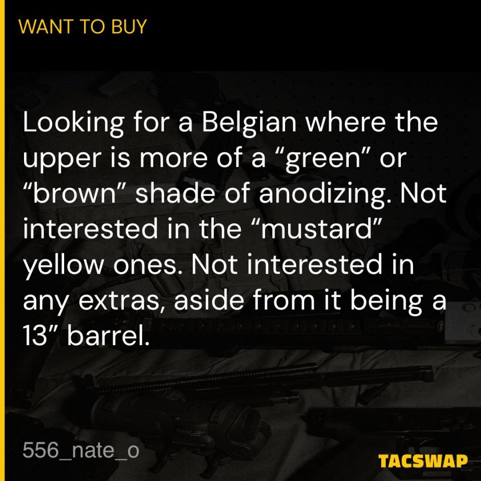 Post 5 - WTB Belgian SCAR 17 FDE