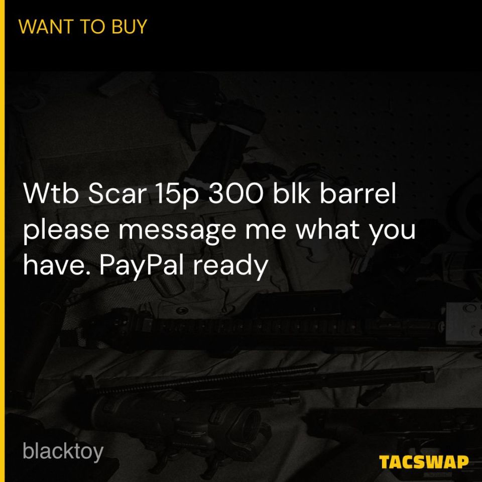 Post 1 - Wtb 15p 300 blk barrel