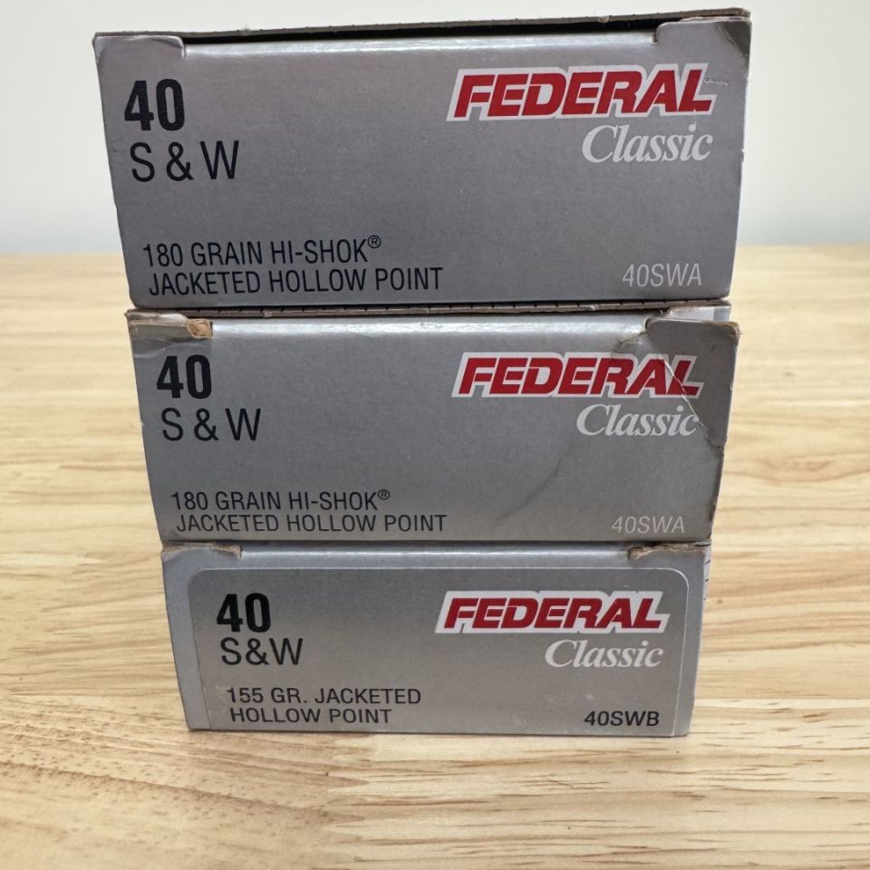 Post 1 - .40 180 Grain Federal Hi Shok