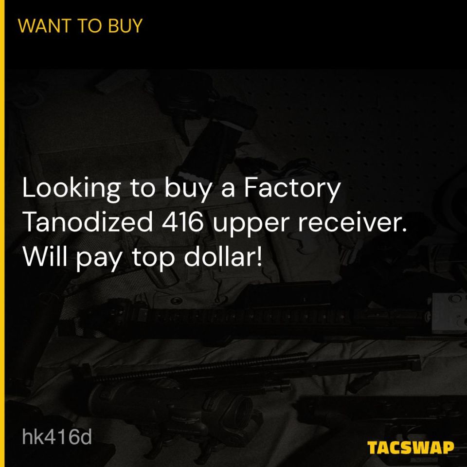 Post 3 - Factory Tanodized HK416 Upper