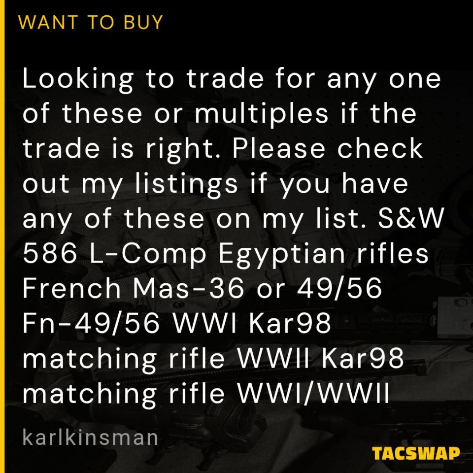 Post 4 - ISO: List of toys I B lookin 4