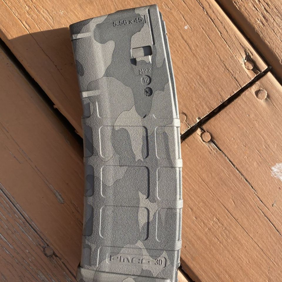 Post 4 - Urban grey camo magpul pmag laser engraved gen2. Pattern is lasered on all sides including baseplate creating a uniform pattern unlike many other companies. Sealed in original packaging. 
